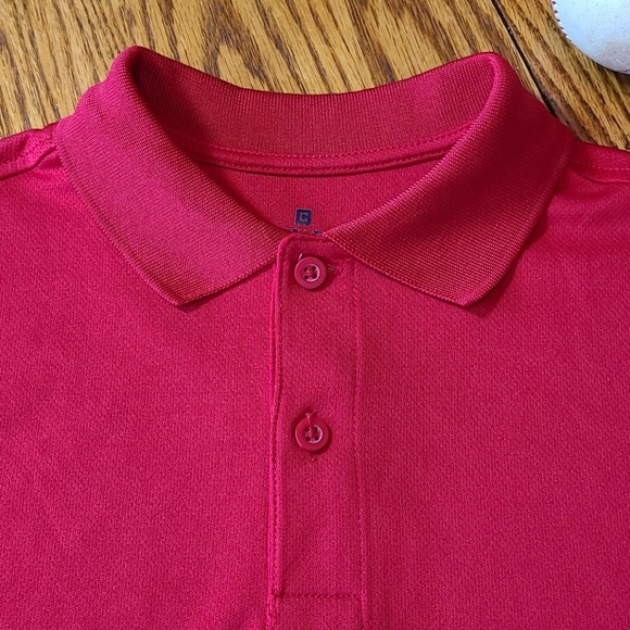 Chaps Red Long Sleeve Polo Shirt - Boy's Small - Like New - Picture 3 of 6